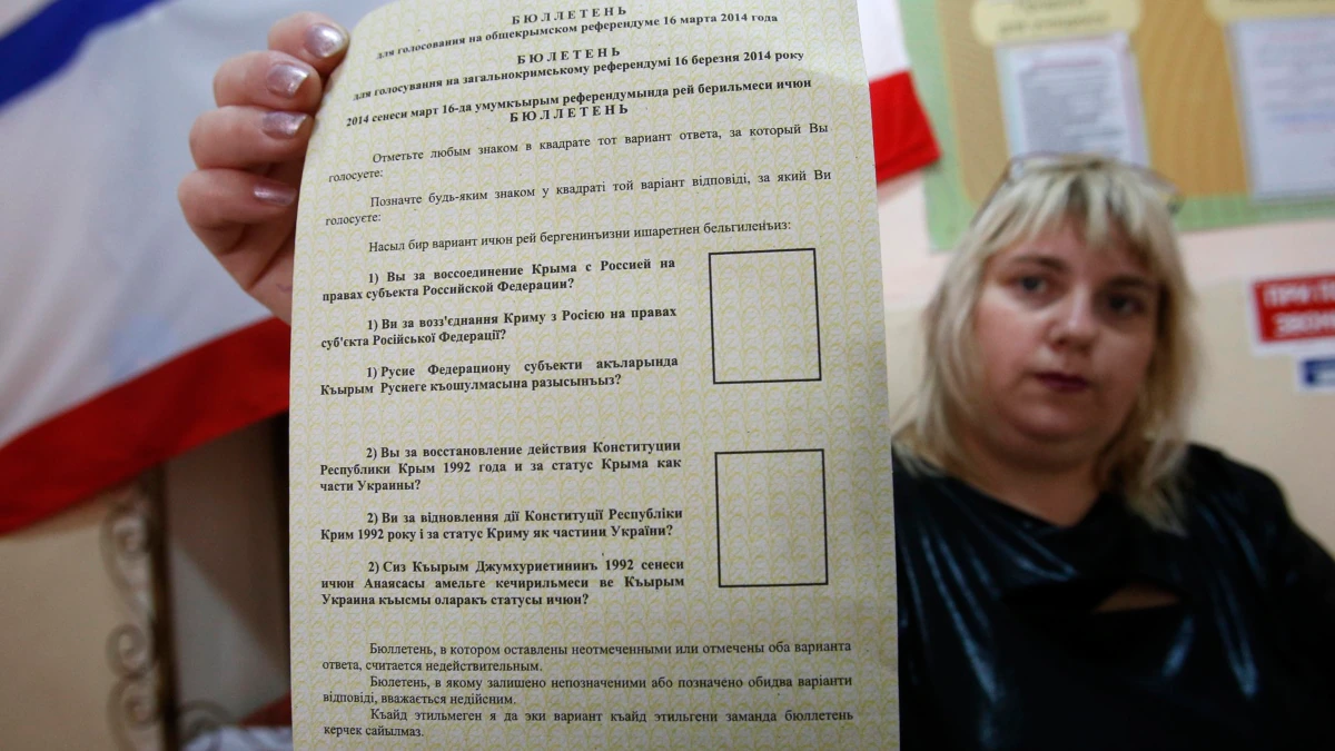 Глава Меджлісу Рефат Чубаров: «Ми не припускали, що організатори референдуму покажуть такий рівень фальсифікацій. Цифри не відповідають об’єктивності»