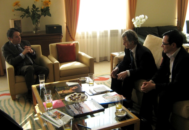 Зустріч Голови Меджлісу Мустафи Джемілєва з Надзвичайним послом Французької Республіки в Україні Аленом Ремі