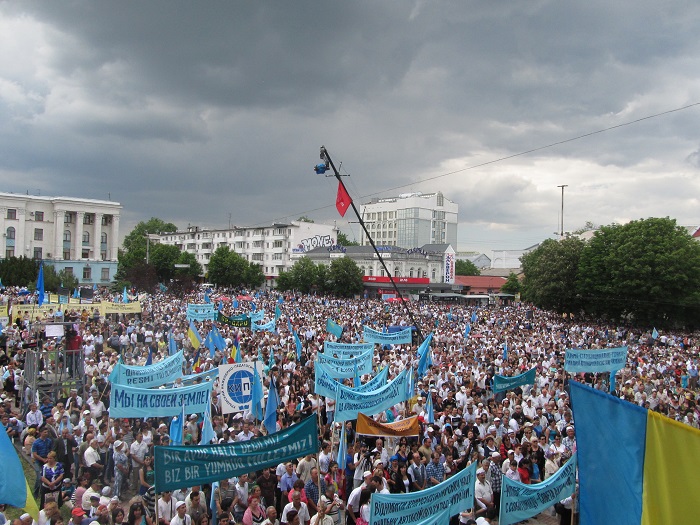 Виступ Голови Меджлісу кримськотатарського народу Мустафи Джемілєва на мітингу 18 травня 2013 р.