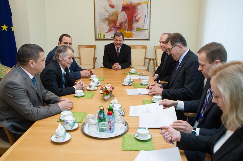 Prime Minister of Lithuania Mr Algirdas Butkevičius Receives Mejlis Head Mustafa Jemilev