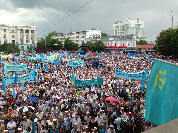 Qırım Tatar Milli Meclis Reisi Mustafa Cemilevniñ 18 Mayıs 2013 qonuşması