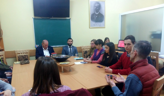 Meeting with students of the Institute of Philology of the Taras Shevchenko National University of Kyiv