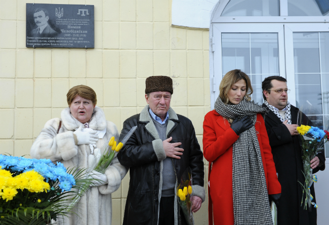 Opening of the commemorative plaque in honor of Noman Chelebidzhihan