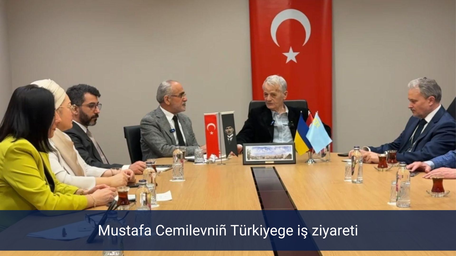 Mustafa Cemilevniñ Türkiyege iş ziyareti