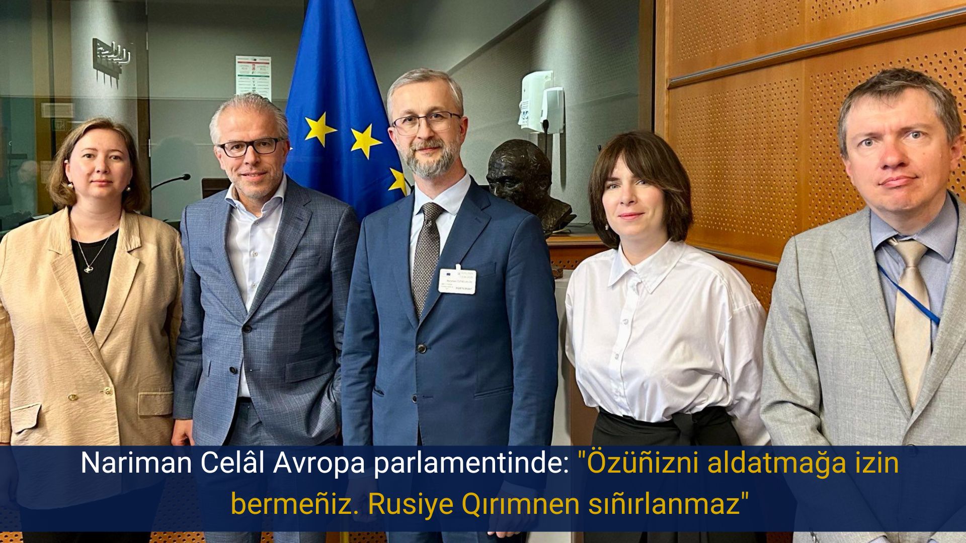 Nariman Celâl Avropa parlamentinde: “Özüñizni aldatmağa izin bermeñiz. Rusiye Qırımnen sıñırlanmaz”