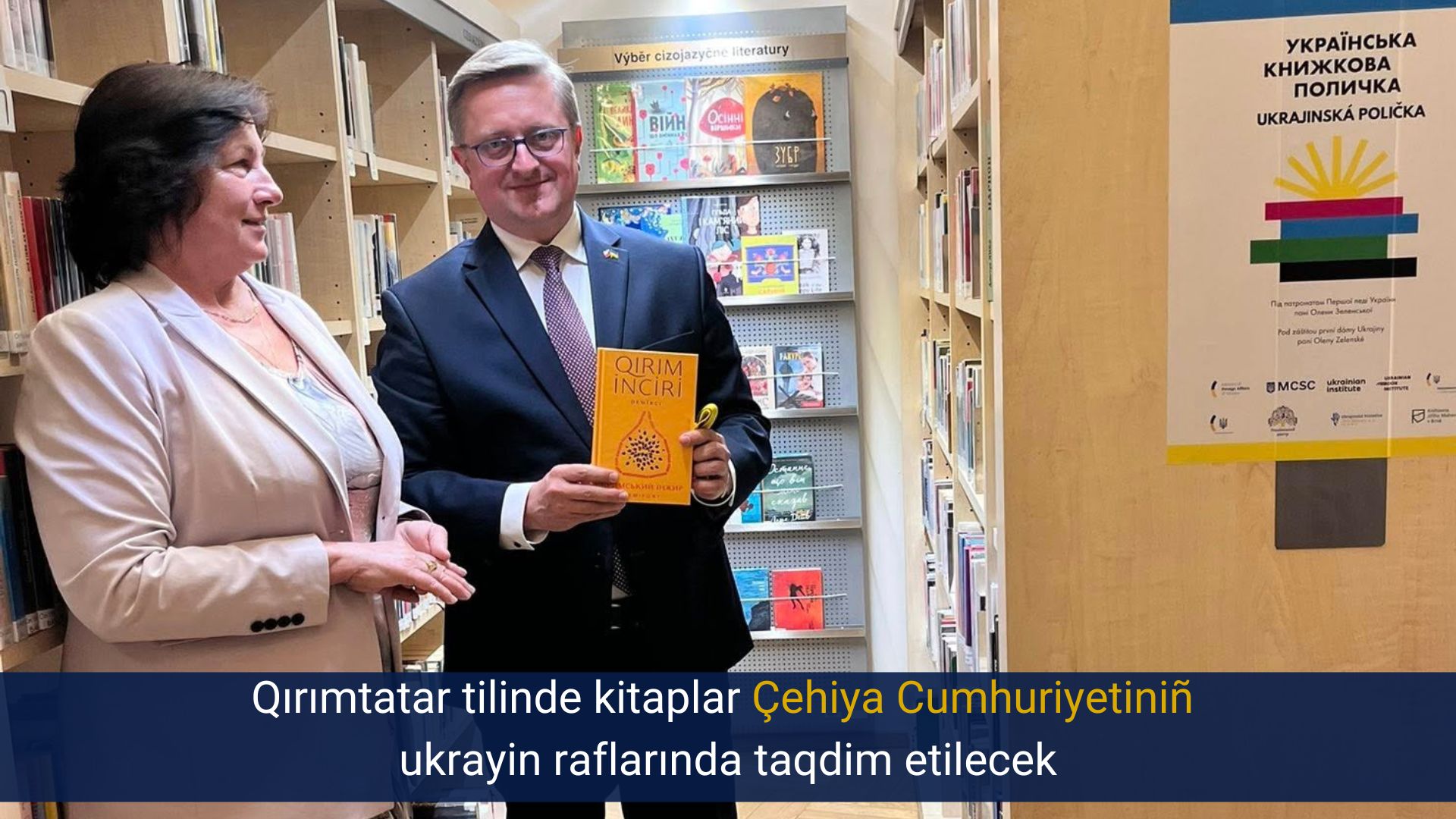 Qırımtatar tilinde kitaplar Çehiya Cumhuriyetiniñ ukrayin raflarında taqdim etilecek