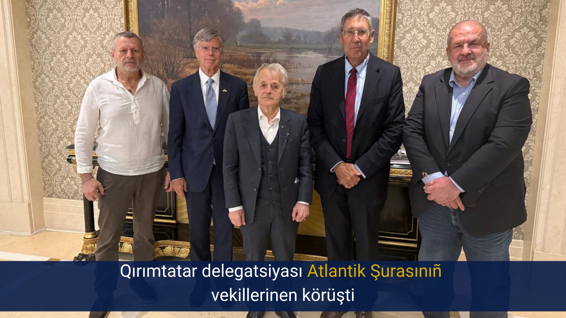 Qırımtatar delegatsiyası Atlantik Şurasınıñ vekillerinen körüşti