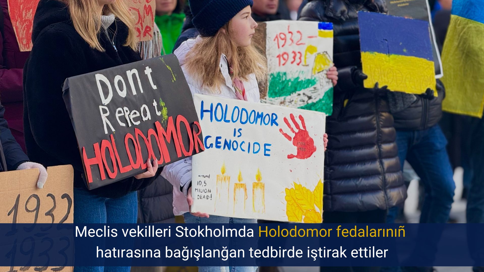 Meclis vekilleri Stokholmda Holodomor fedalarınıñ hatırasına bağışlanğan tedbirde iştirak ettiler