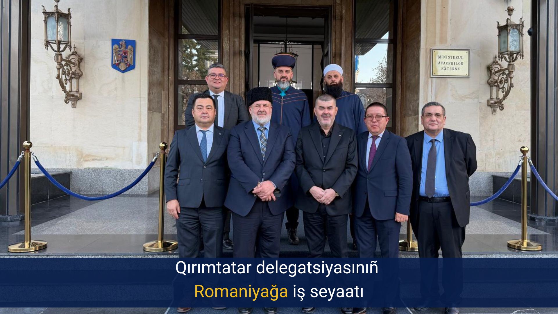 Qırımtatar delegatsiyasınıñ Romaniyağa iş seyaatı