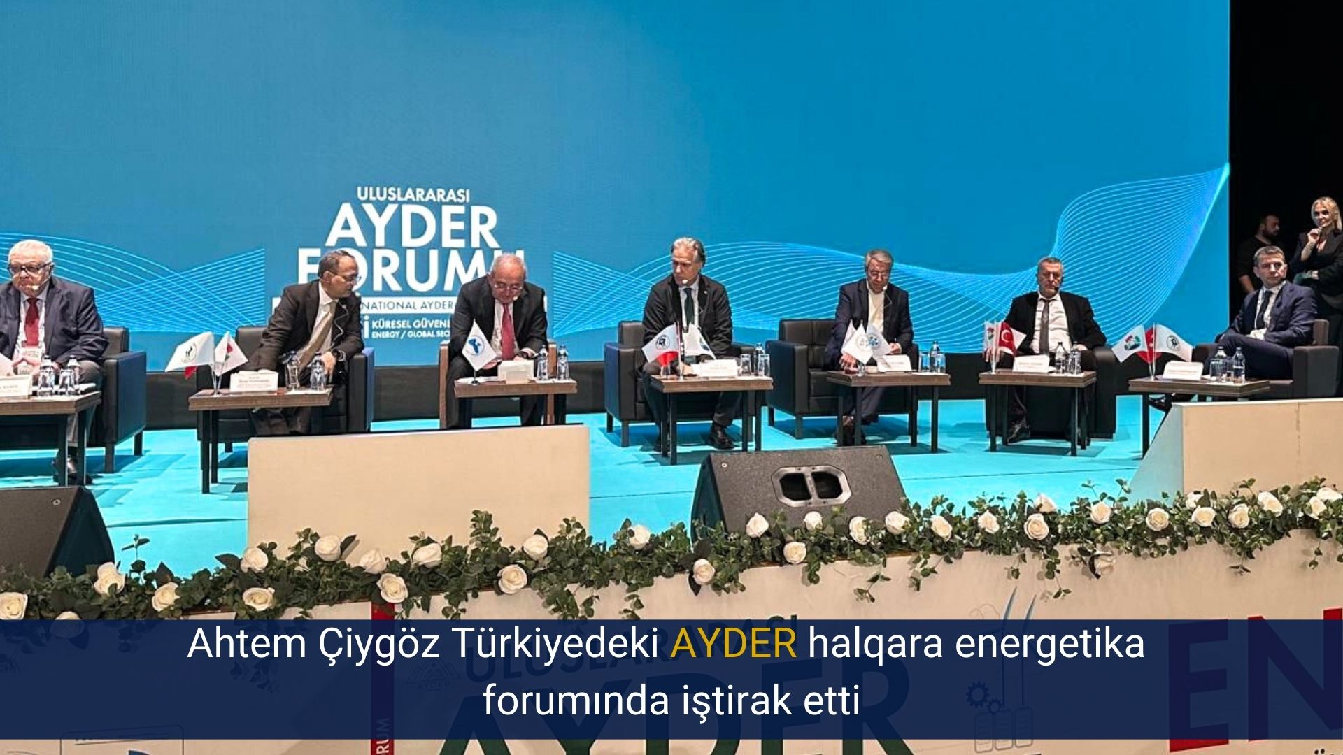 Ahtem Çiygöz Türkiyedeki AYDER halqara energetika forumında iştirak etti