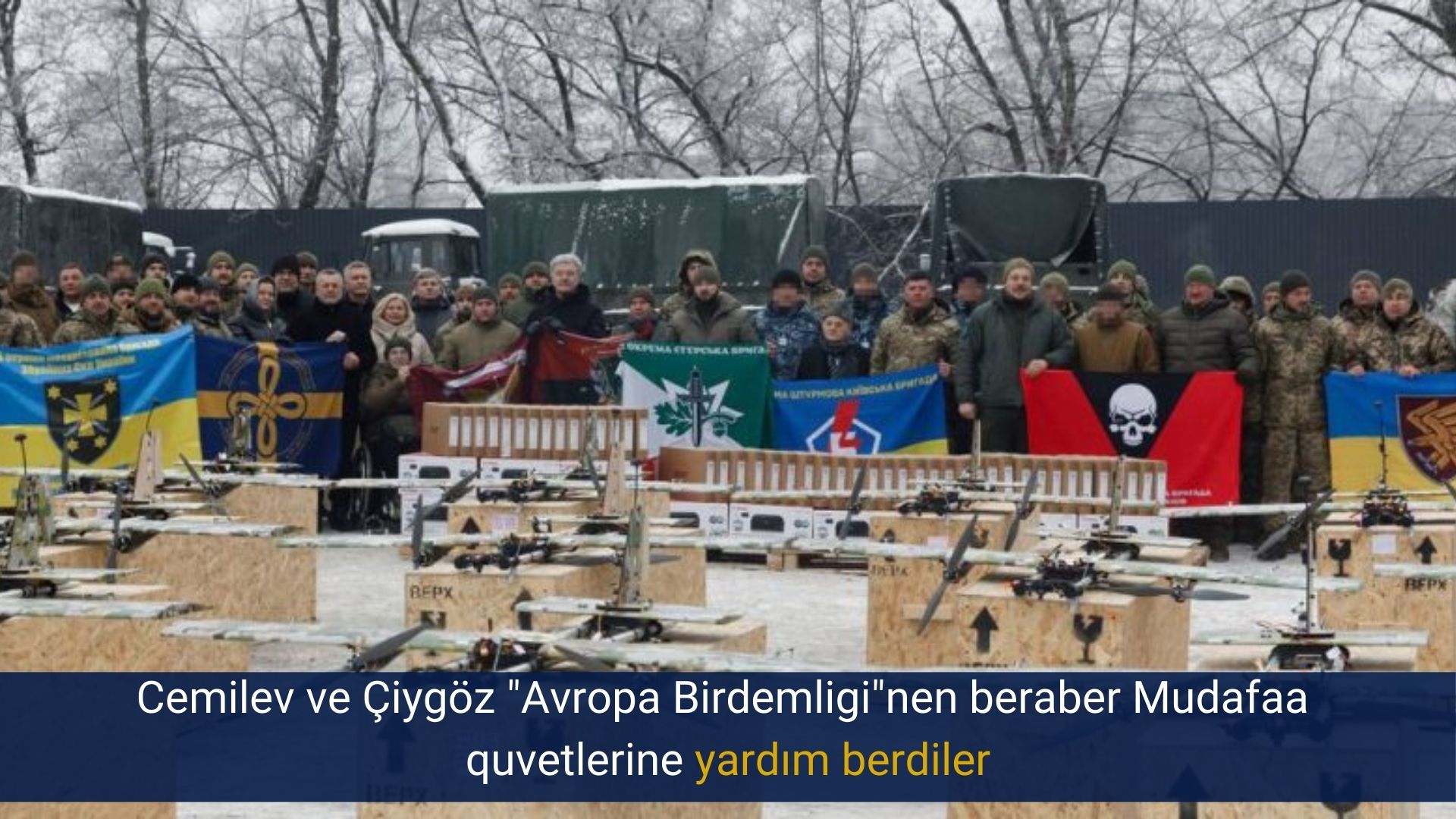 Cemilev ve Çiygöz “Avropa Birdemligi”nen beraber Mudafaa quvetlerine yardım berdiler