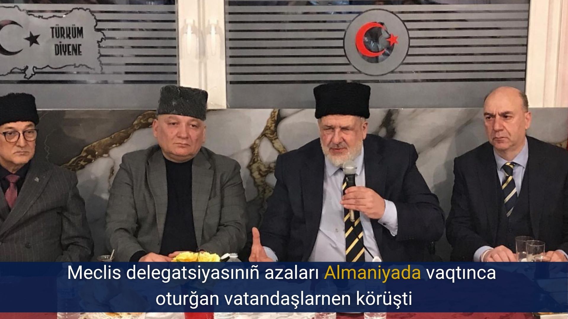 Meclis delegatsiyasınıñ azaları Almaniyada vaqtınca oturğan vatandaşlarnen körüşti