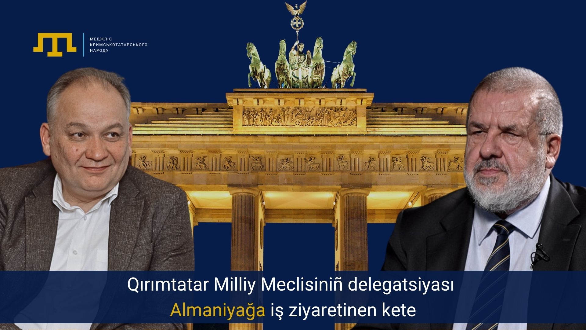 Qırımtatar Milliy Meclisiniñ delegatsiyası Almaniyağa iş ziyaretinen kete