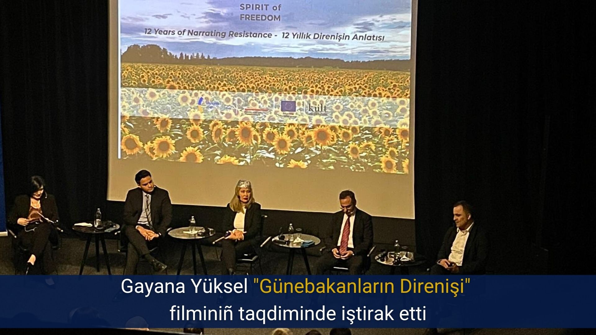 Gayana Yüksel “Günebakanların Direnişi” filminiñ taqdiminde iştirak etti