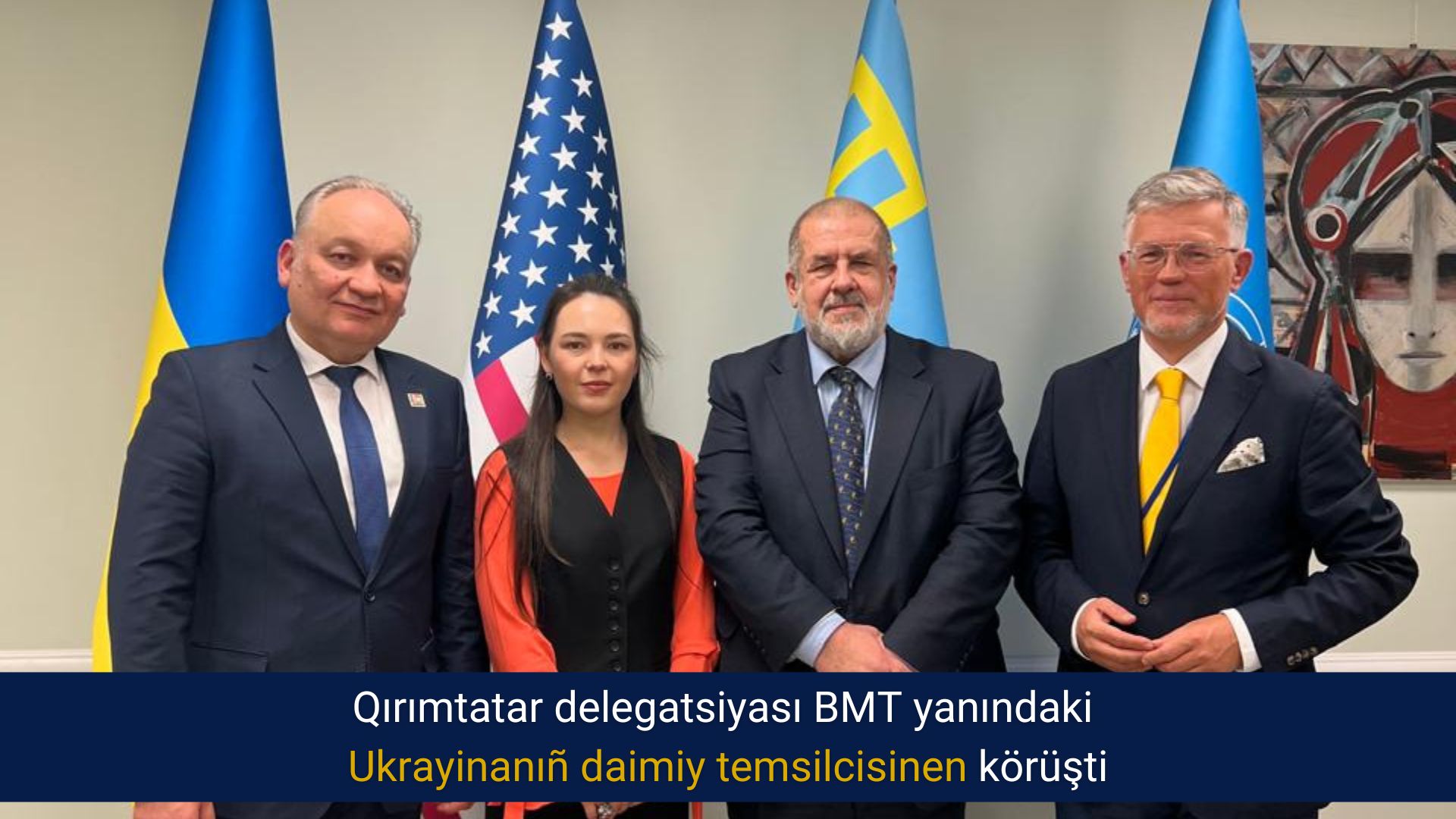 Qırımtatar delegatsiyası BMT yanındaki Ukrayinanıñ daimiy temsilcisinen körüşti