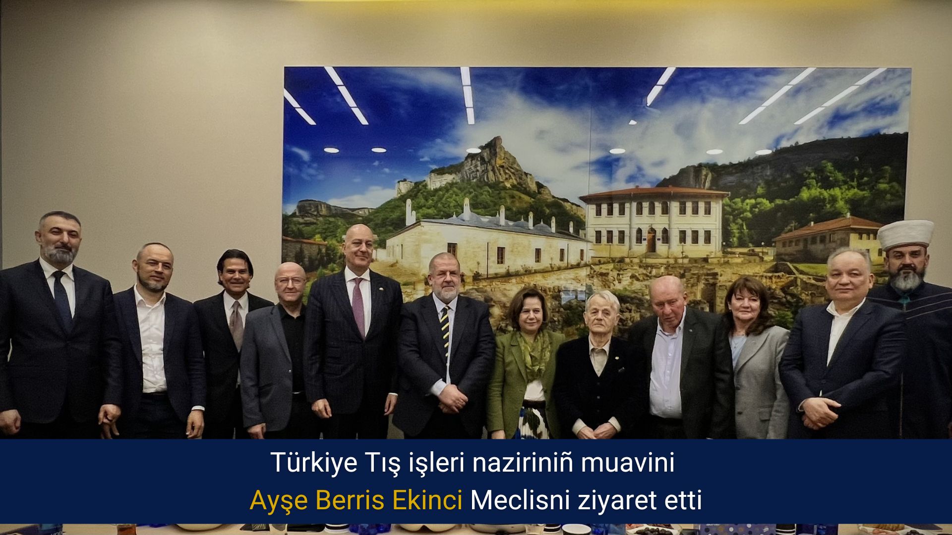 Türkiye Tış işleri naziriniñ muavini Ayşe Berris Ekinci Meclisni ziyaret etti