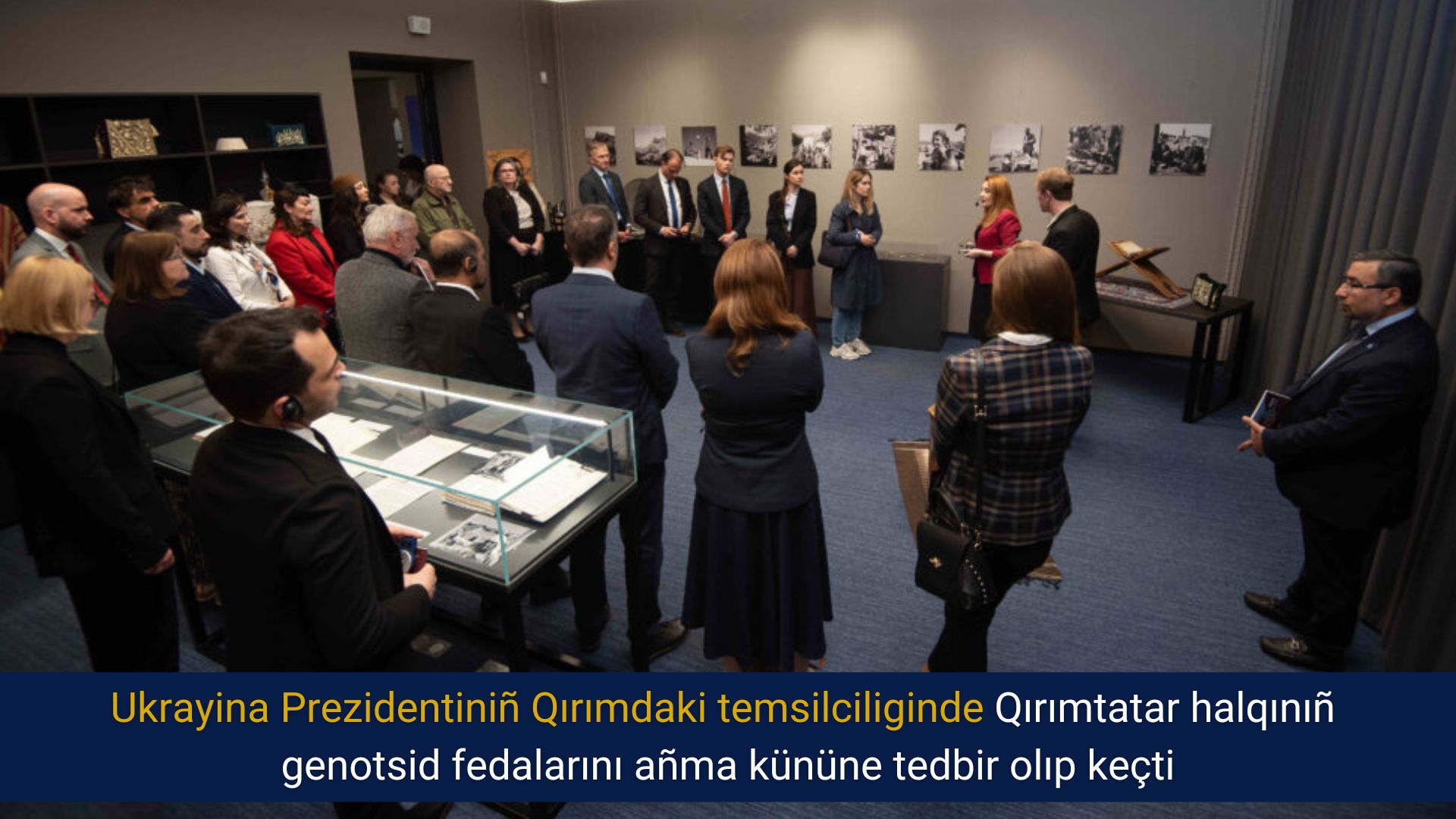 Ukrayina Prezidentiniñ Qırımdaki temsilciliginde Qırımtatar halqınıñ genotsid fedalarını añma kününe tedbir olıp keçti